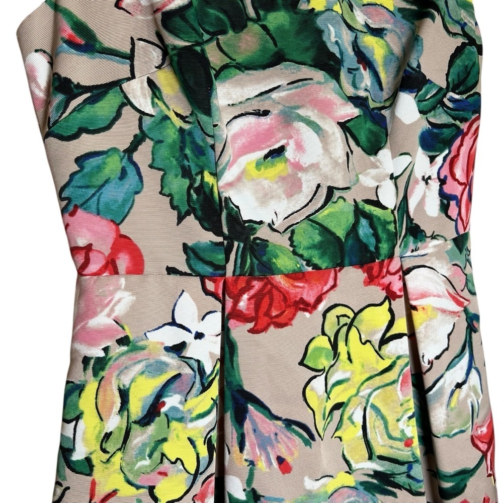Adrianna Papell Multicolor Floral Boatneck Midi Dress - Picture 4 of 16